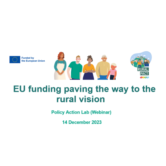 EU Rural Pact: EU funding paving the way to the rural vision 