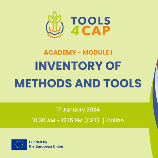 Tools4CAP Academy Module 1 – Inventory of methods and tools