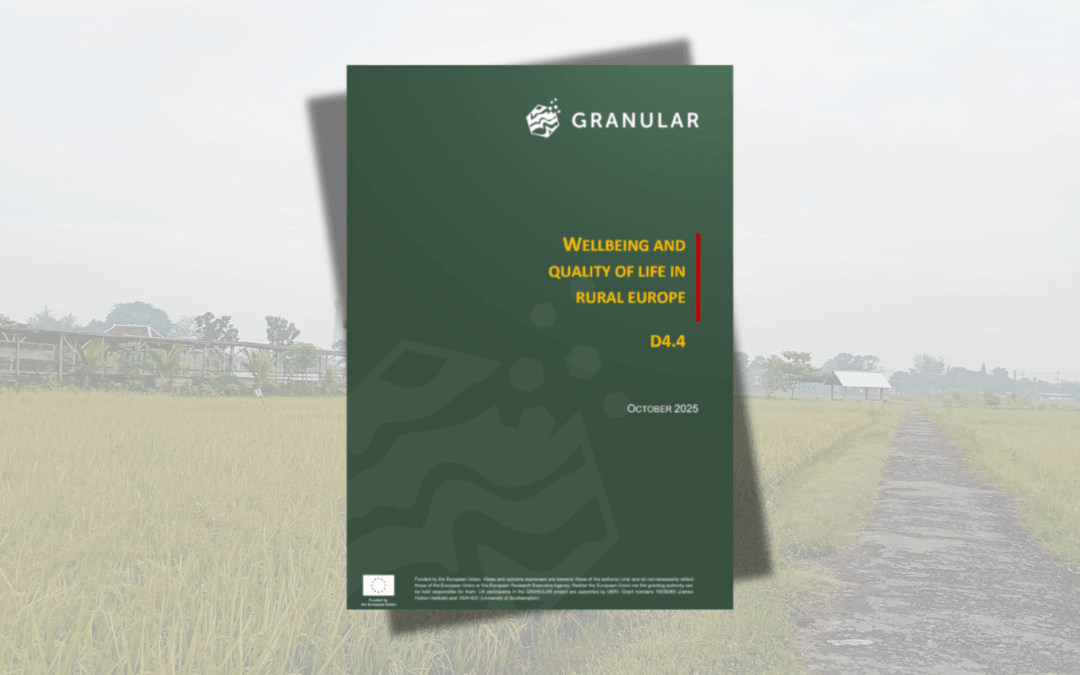 New GRANULAR report shows what matters for rural wellbeing 