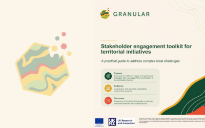 The stakeholder engagement toolkit for territorial initiatives